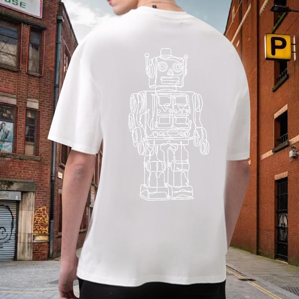 Cool Design T-Shirts 230g 100% Cotton ET Summer Casual DIY Printed Crew Neck Mens Tshirts Free Shipping Tees Shirts