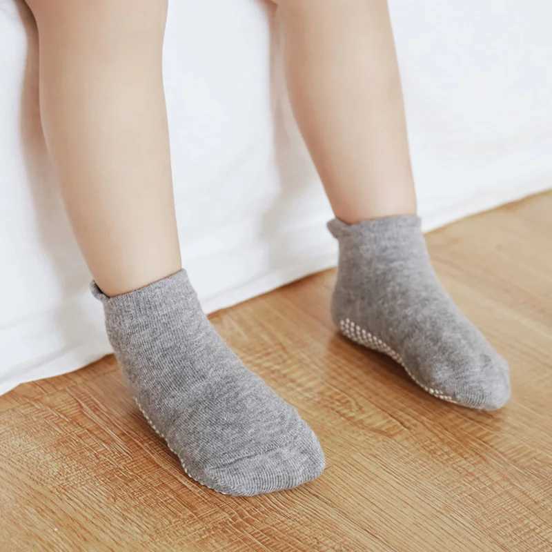 6Pairs 0-5Years Babys Cotton Blend Non-slip Floor Socks For Toddler Kids Boys Indoor Activities Learn To Walk Ankle Socks CL240824
