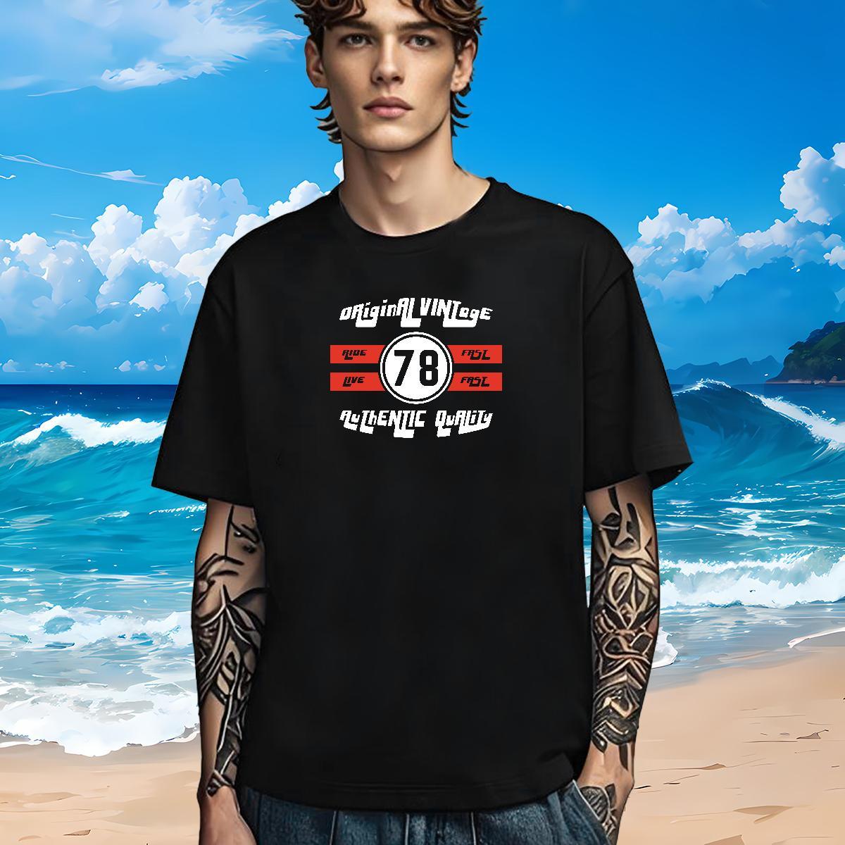 Loose Mens T Shirts 100% Cotton 230g letter Spring Summer Custom Anime Breathable Crew Neck Men Tops Tees Designer Clothings