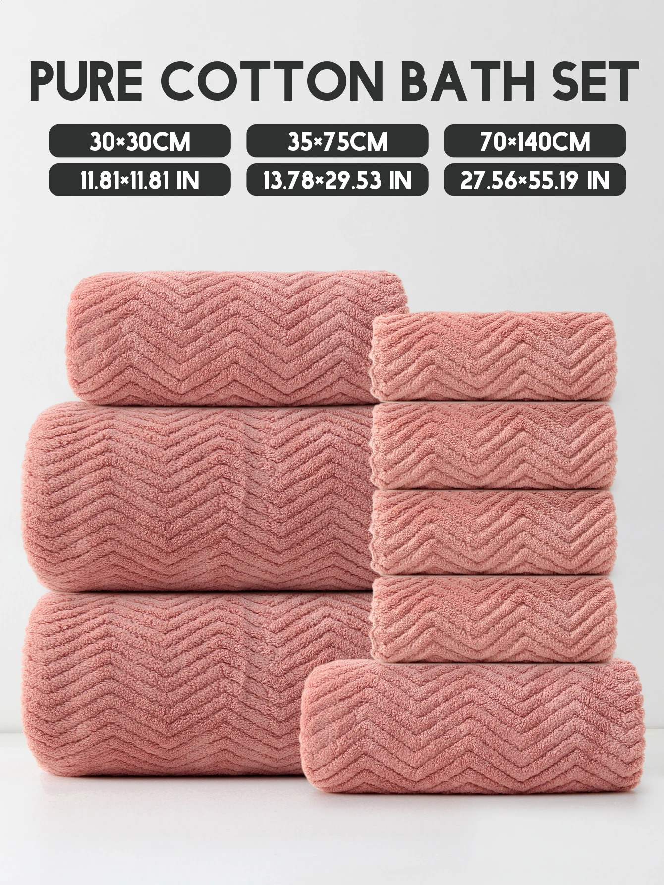 8Pcs 4 Square Towels 2 Towel 2 Bath Towels Coral Fleece Folding Combo Set Can Be Used for Bathroom Bedroom el Outgoing and Other Places 240823