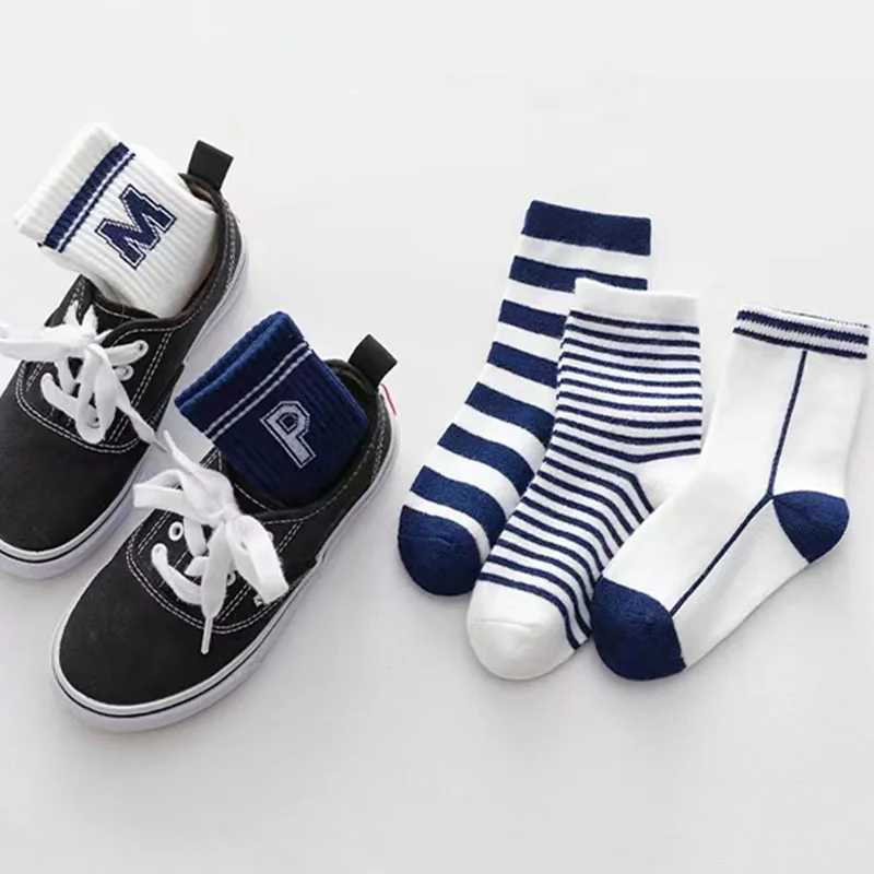 5 Pairs 0-12Years Childrens Boys Sock for Kids Spring Summer Autumn Winter Baby Girls Boat Long Socks CL240824