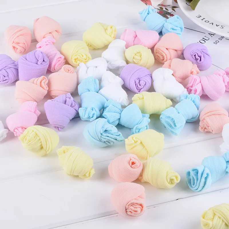 10Pairs/Lot Summer Girls Socks Lovely Dot Crystal Silk Kids Socking Children Baby Girl Mesh Breathable Elastic Lace Sock CL240824