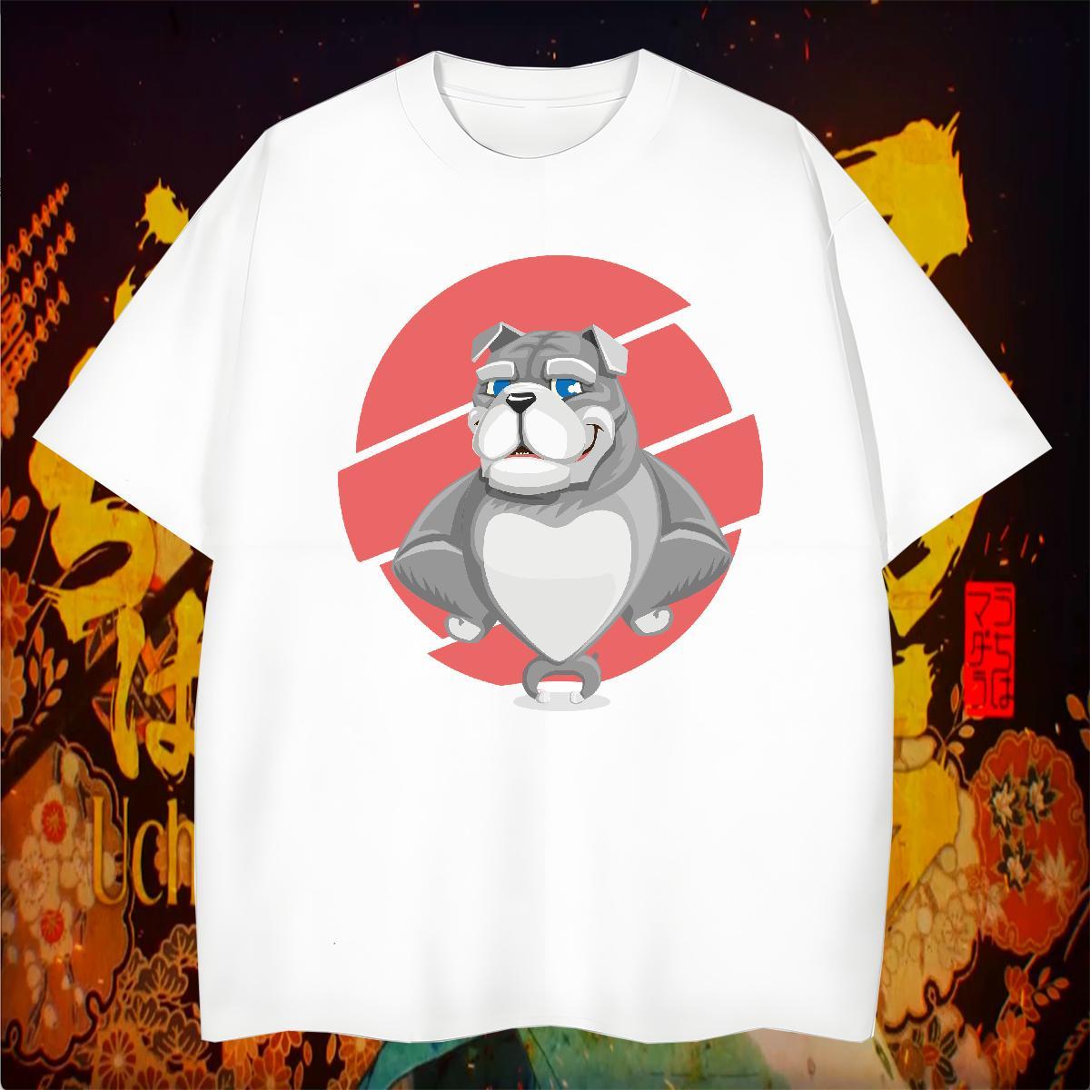 Fashion Designer Tshirt for Man Woman Dog Casual Beach 100% Cotton 230g Tee Shirt Breathable Short Sleeve Cool Design T Shirts Men Custom Anime