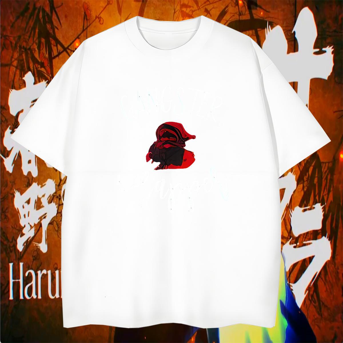 Loose T-Shirts 230g Pure Cotton skull Casual DIY Printed Breathable Short Sleeve Mens Tshirts Casual New Tees Shirts