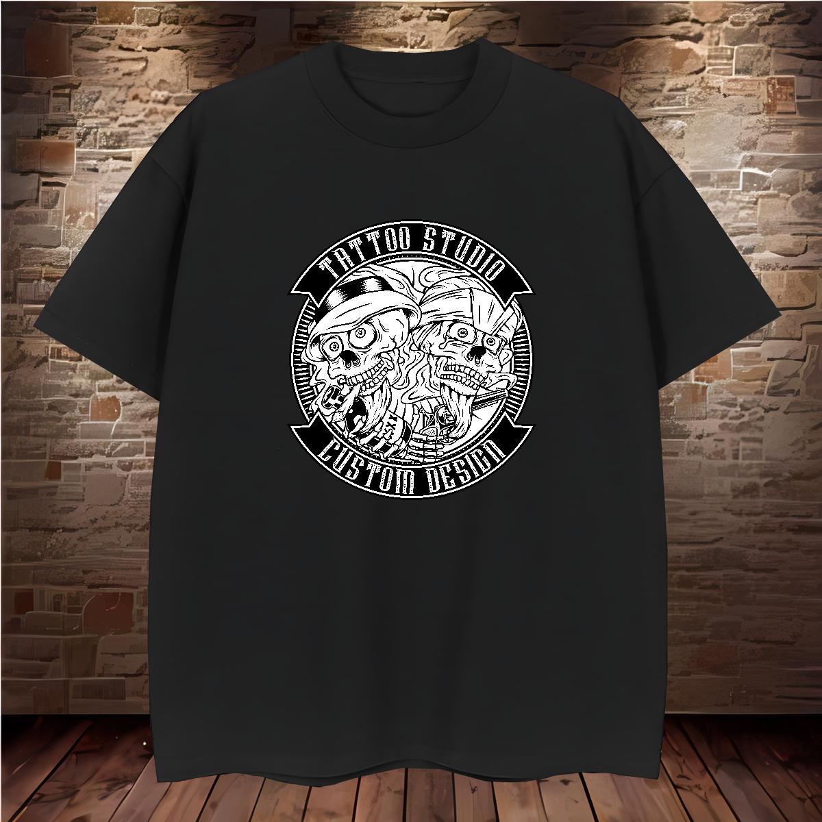 Cool Design Men T Shirts 230g 100% Cotton logo Outdoor DIY Logo Oversized Breathable Short Sleeve Couples T Shirts Classic Casual Clothes