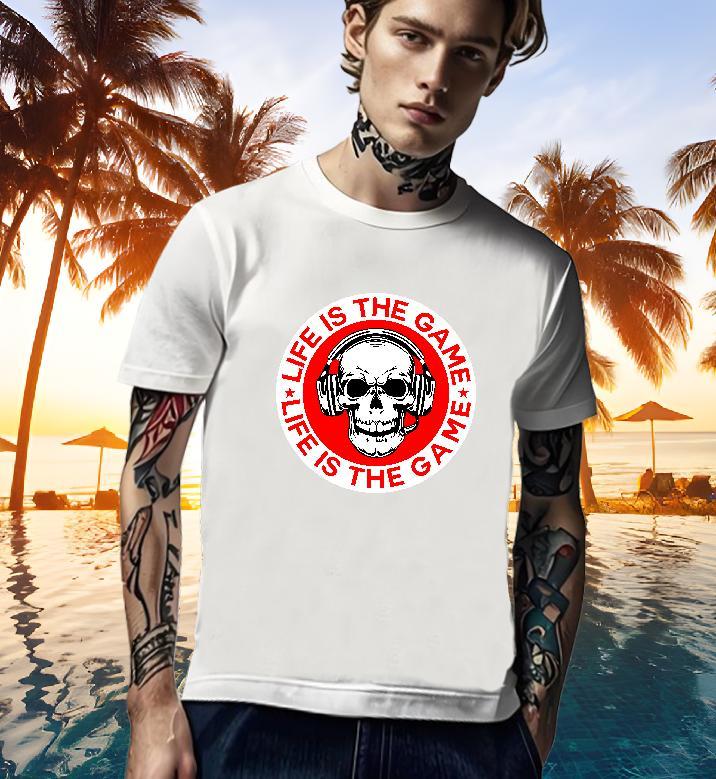 Wholesale Mens T Shirts 230g Cotton skull Sport Custom Big Size O Neck Short Sleeves Tshirts Fashion Designer Tee Shirt