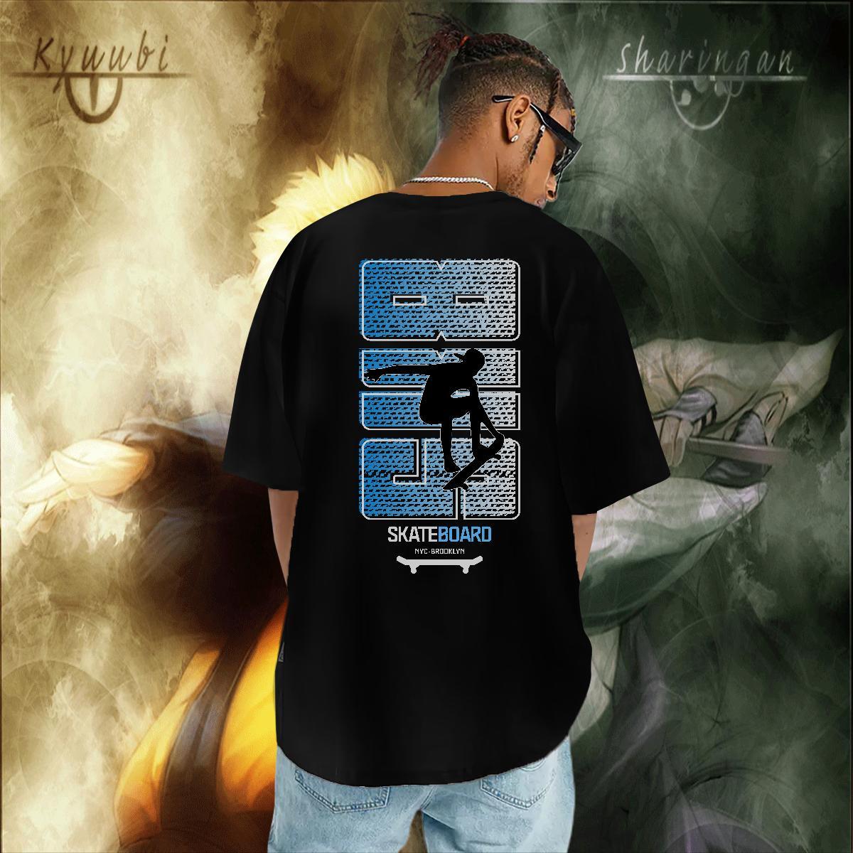 Wholesale T-Shirts 100% Cotton 230g portrait Anime Printing Street Custom Print Oversized Breathable Crew Neck Men Tshirts New Clothings