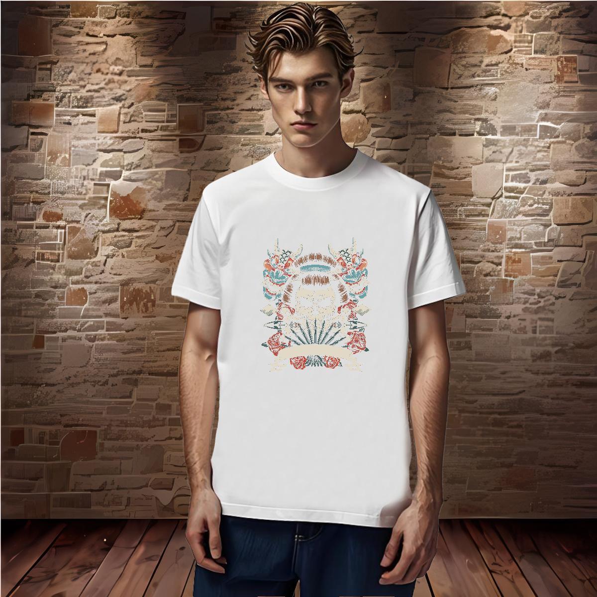 Cool Design Man T Shirts 100% Cotton 230g skull Casual Daily Wear Custom Cartoon Breathable Short Sleeve Mens Tshirts Fashion Casual Polos