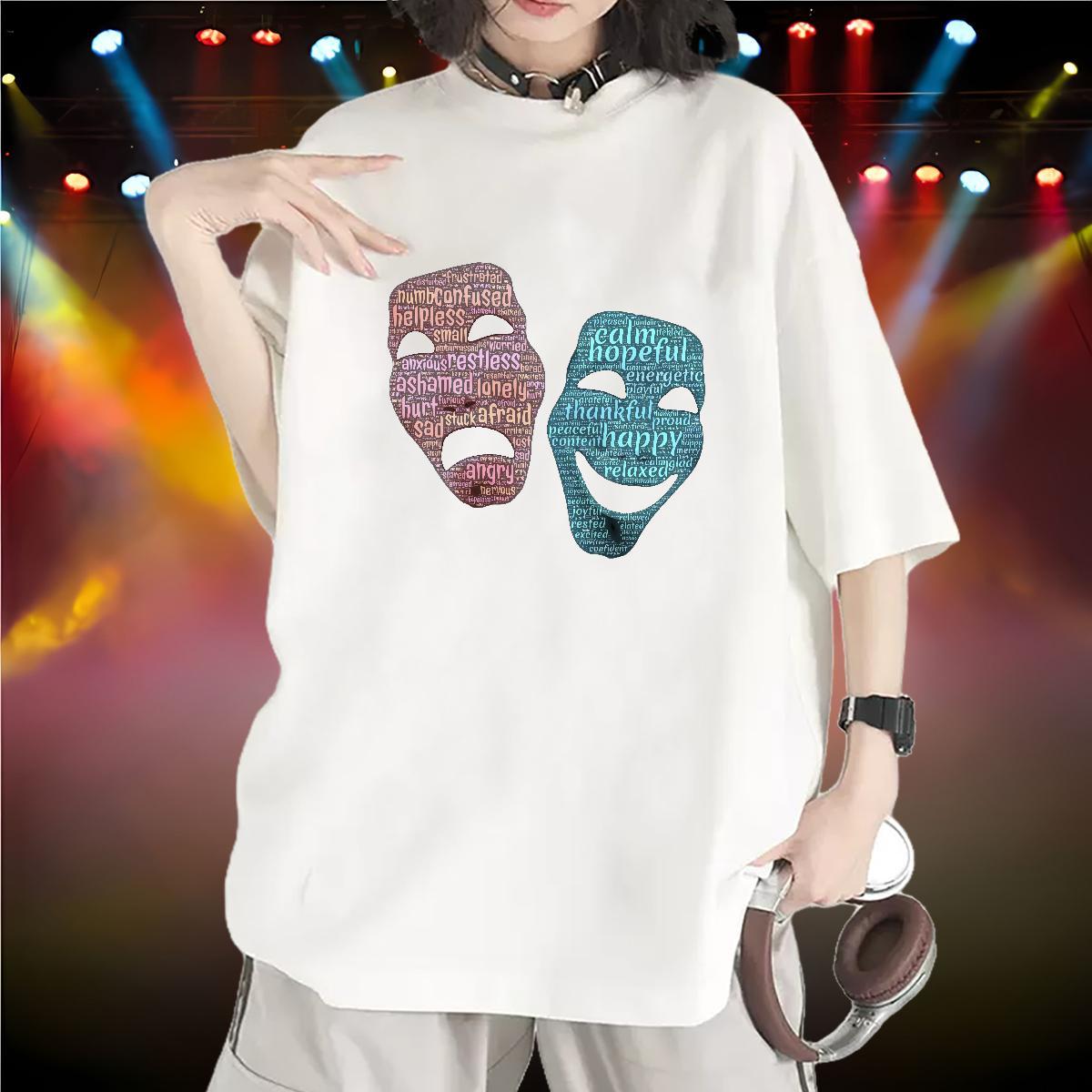 Wholesale Unisex Tshirts 230g Pure Cotton painting Sport T-Shirts for Women Breathable Short Sleeve Oversized Clothings