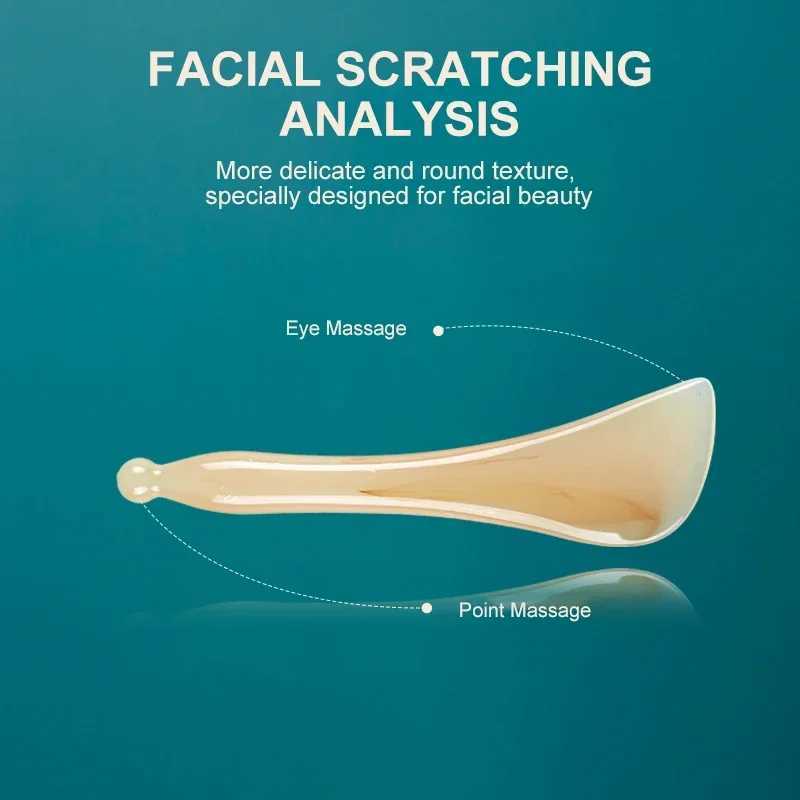 Facial Massager Face Scraping Gua Sha Board Resin Face Massage Roller for Neck Eye Promote Blood Circulation Skin Care Tools CL240824