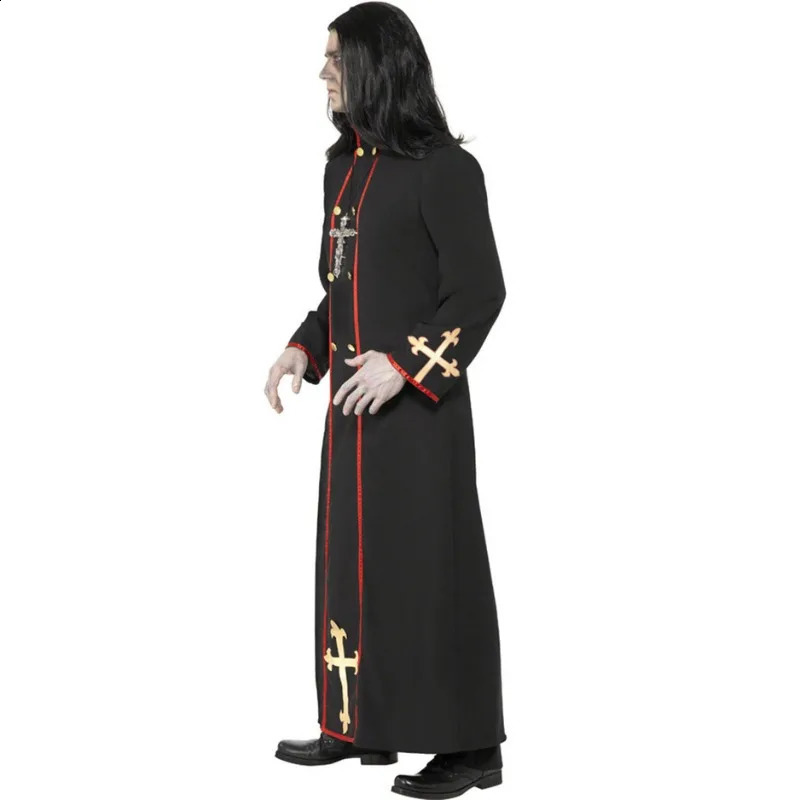 Halloween costume couple wizard black robe cosplay anime love life 240823