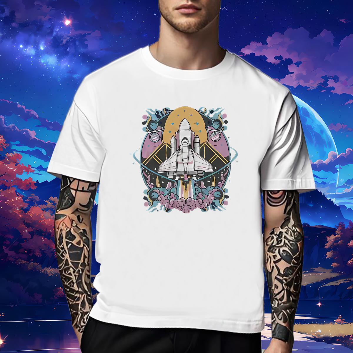 High Quality Men T Shirts 230g Pure Cotton plane Beach DIY Printed Breathable Short Sleeve Mens Tshirts Fashion Tees Shirts