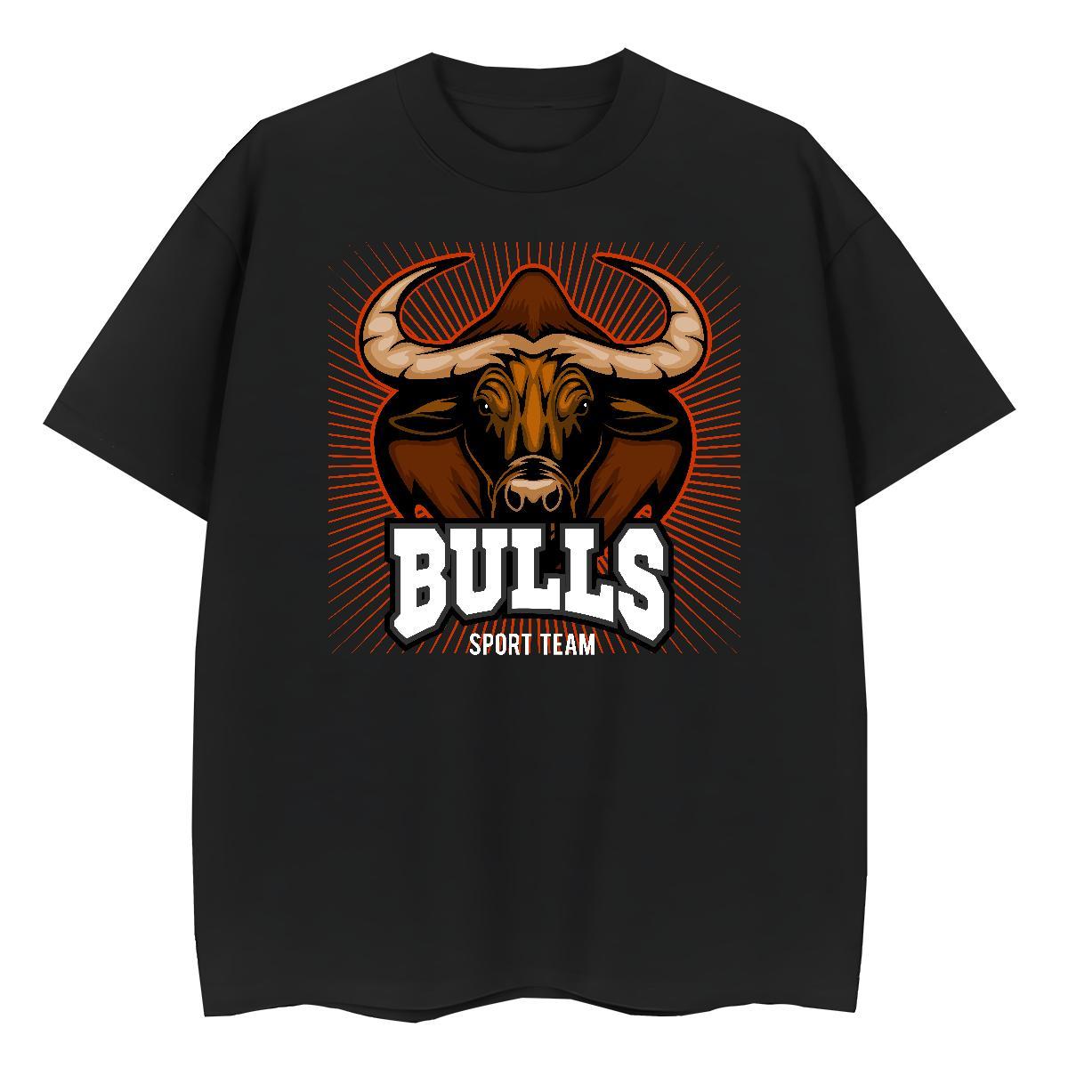 2024 New Couples T Shirts bull Anime Printing Street 100% Cotton 230g Tshirts Short Sleeve Soft Designer T shirt Custom Big Size