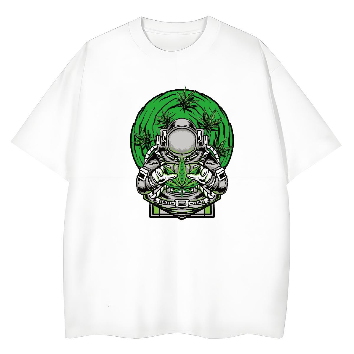 Designer Woman Tshirt 230g Cotton planet Street Wear Womens T Shirts O-Neck Short Sleeve Black White Tees Shirts