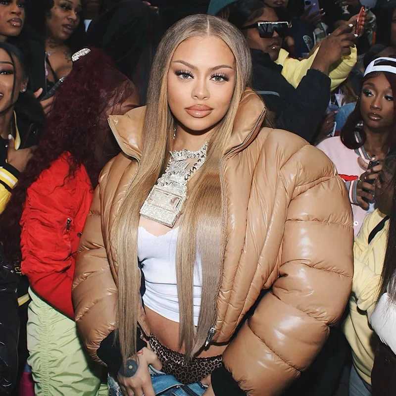 Women's Down Parkas Fall Winter Women Broad Shoulder Puffer Jacket High Waist Warm Bubble Coats Slim Bomber Parkas Jacket Zipper Cropped Parkas D
