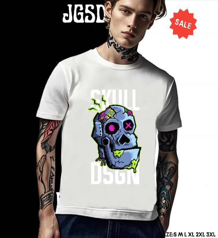 Brand T-Shirts 100% Cotton 230g ET Sports Casual Cartoon Print Crew Neck Breathable Mens Tshirts Wholesale Clothes