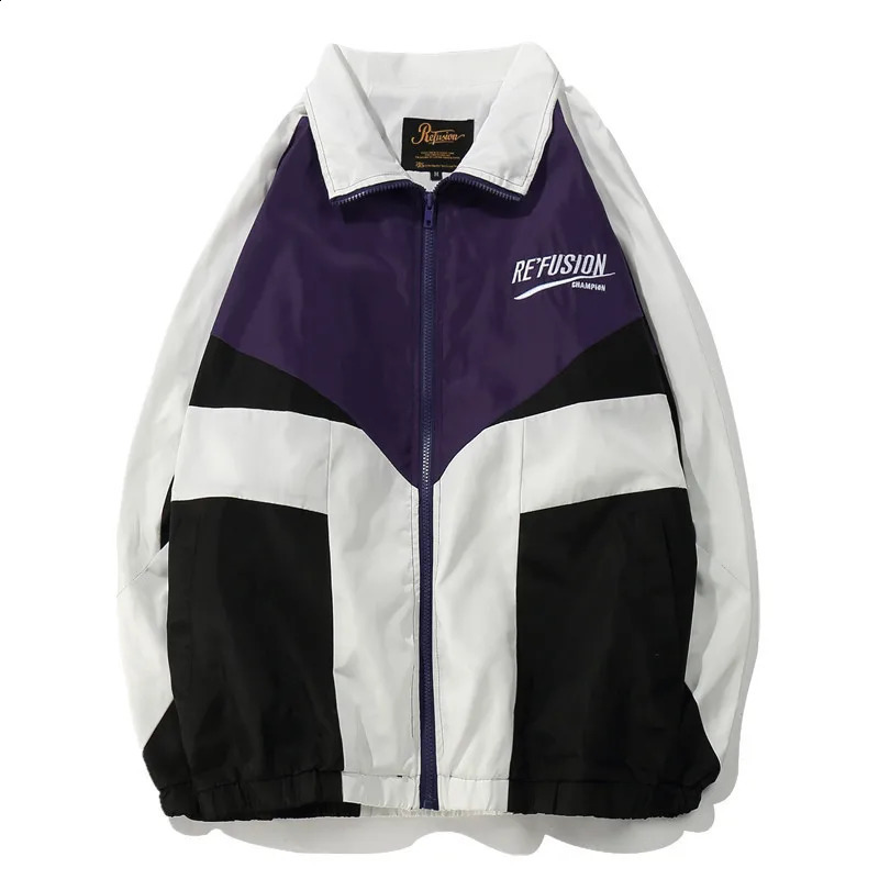 Spring and summer college style jacket mens letter embroidery bomber casual street loose patch work womens 240824