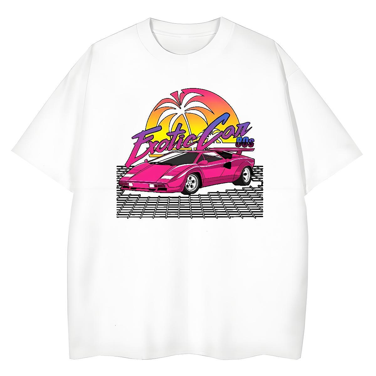 Brand Mens T Shirts 230g Cotton beach Daily Wear Floral Print Breathable Crew Neck Tshirts 2024 Designer Tops Shirt