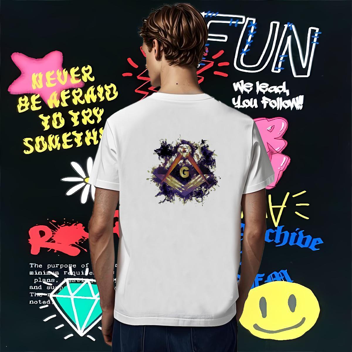 High Quality Man T Shirts 230g Pure Cotton eye of the devil Street DIY Anime O-Neck Short Sleeve Men Tees Wholesale Tops Shirt