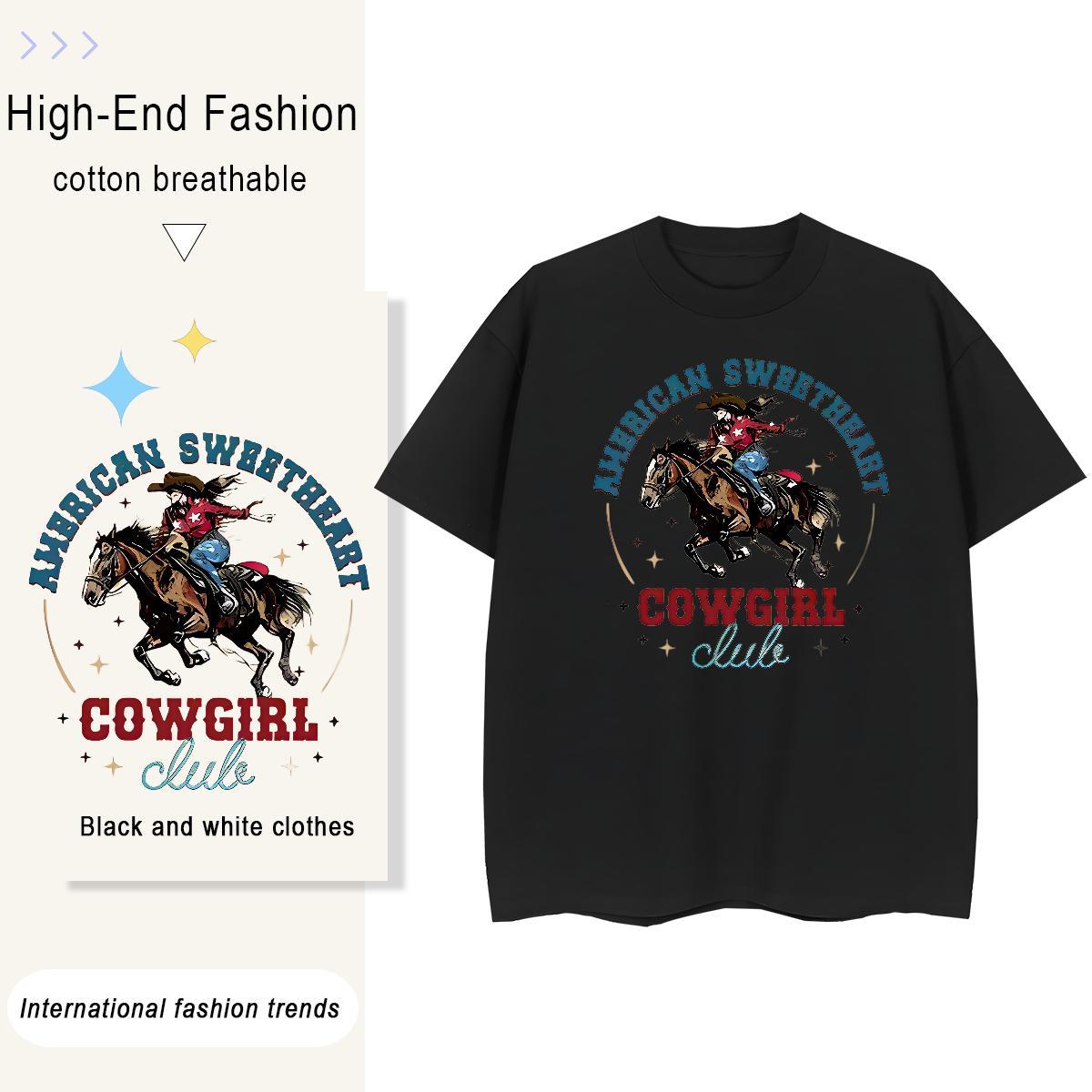 DIY Customized Men Clothes T-Shirt horse Street wear Hip Hop 230g Cotton Clothings Breathable Wholesale Mens T Shirts DIY Printed