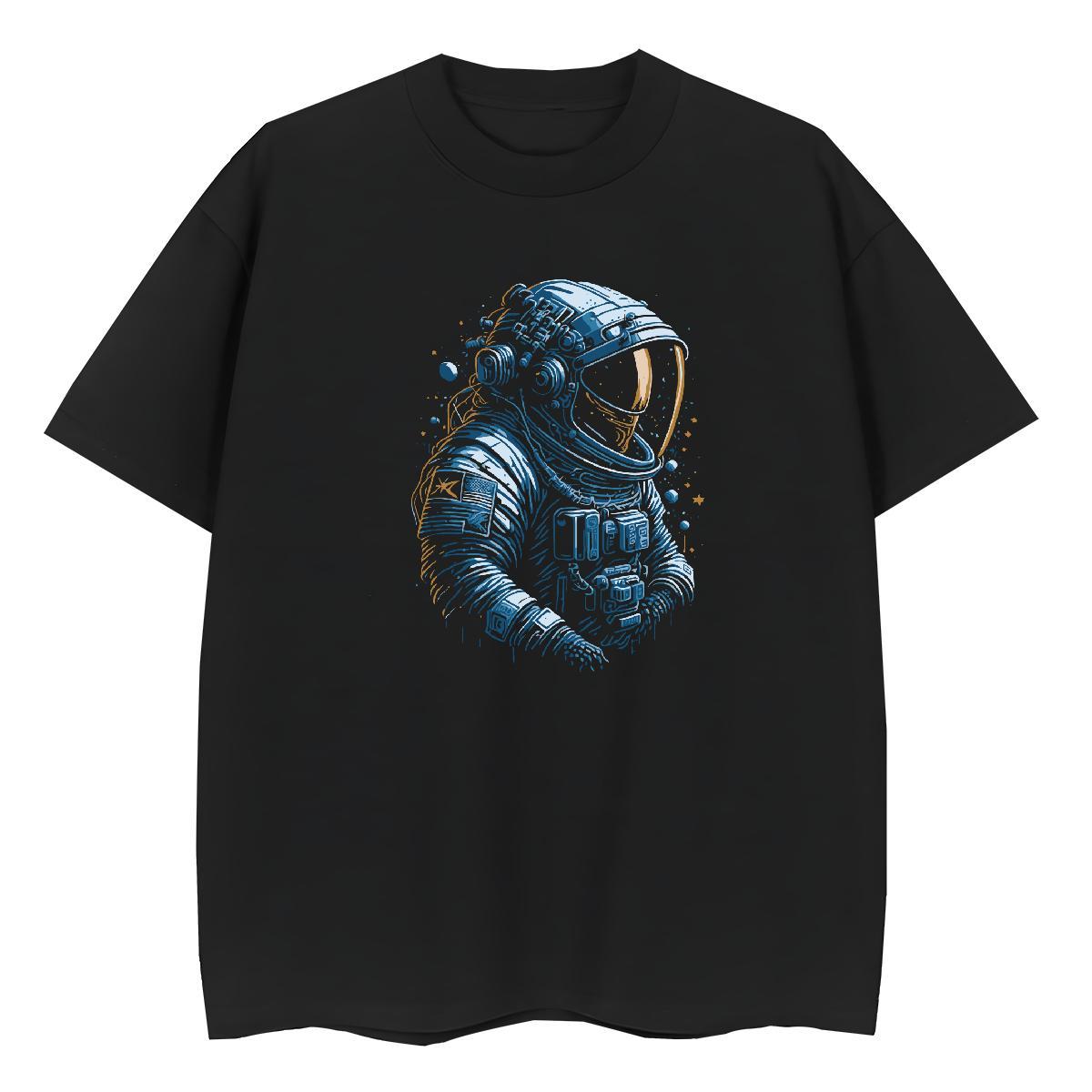 Lady Woman Tshirt 230g Pure Cotton universe Casual Daily Wear T shirt O Neck Short Sleeves Customized Clothes Shirt