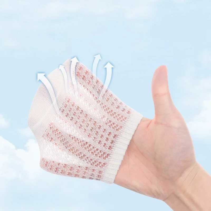 Lawadka Childrens Boys Girls Sock Summer Mesh Thin Kids Socks For Girls Boys Casual Toddler Short Floor Sock Anti-slip 4Pairs CL240824