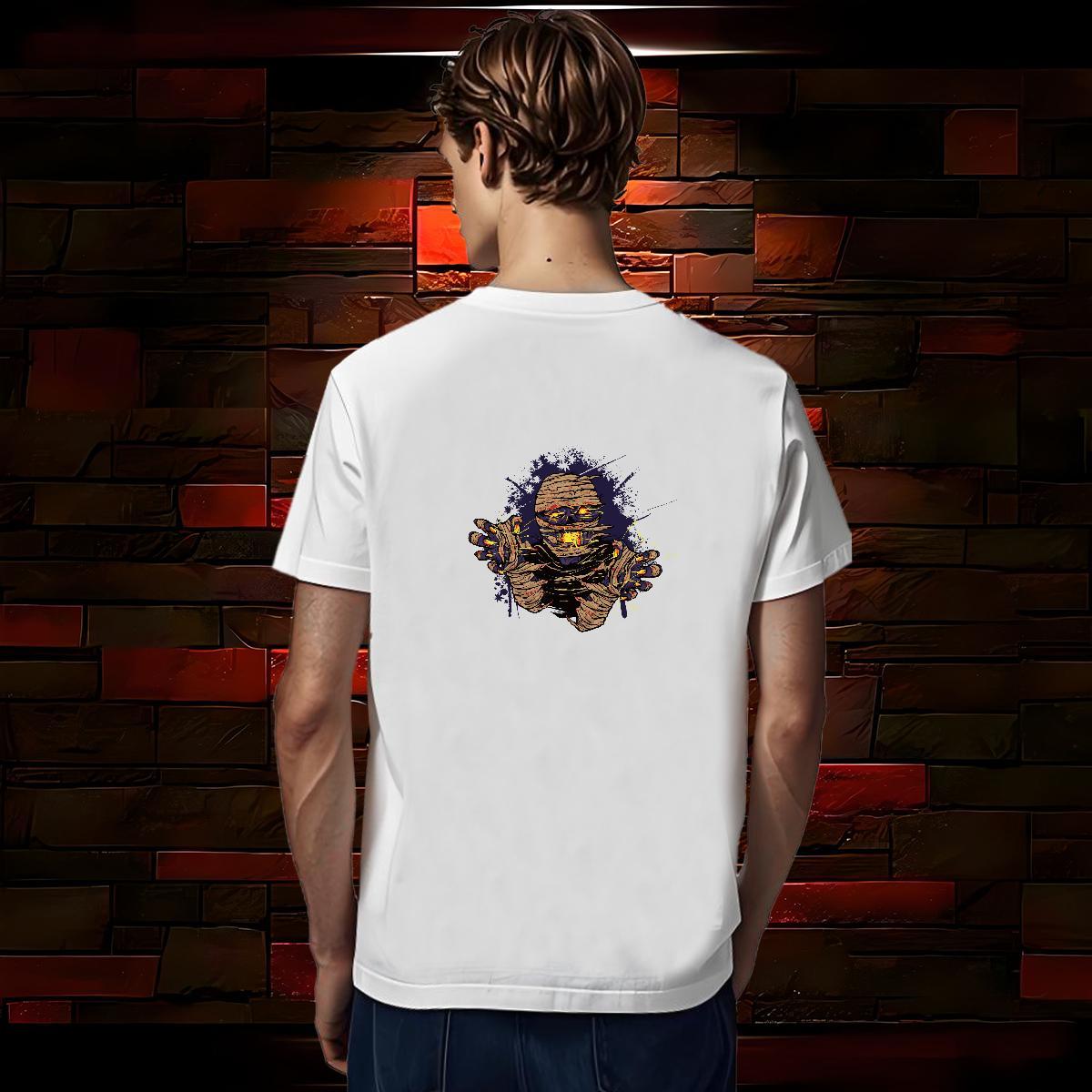 Classic T Shirts Men 230g 100% Cotton skull Casual Beach Plus Size Cartoon Short Sleeve O-Neck Couples T Shirts Fashion New Tops