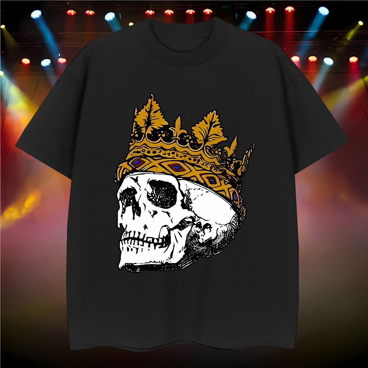 Cool T Shirt For Man 230g 100% Cotton crown Casual Beach DIY Breathable Crew Neck Mens Tshirts Wholesale Tops Tees