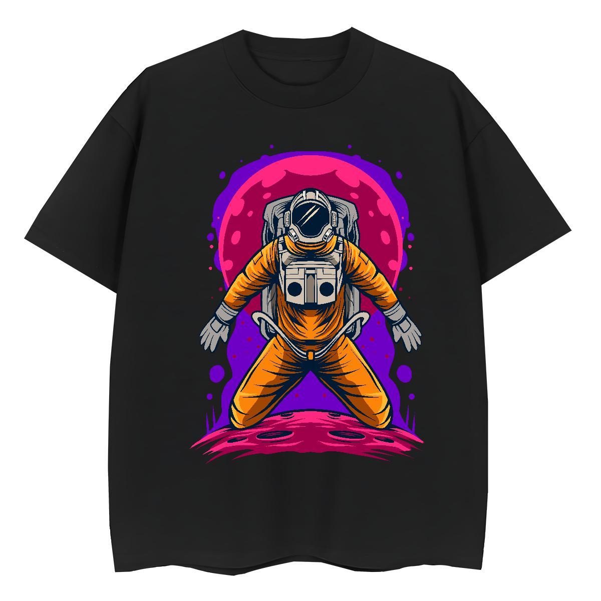 Free Shipping Women Tees 230g Cotton universe High Street Hip Hop Womens T Shirts Breathable DIY Anime Clothings