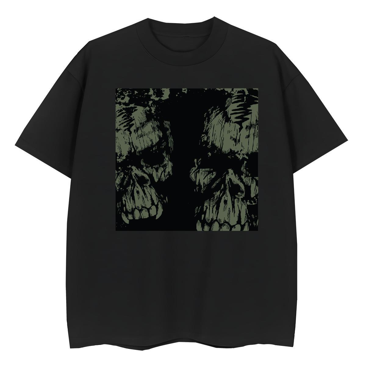 High quality Women Tshirts 230g 100% Cotton scary Hip Hop Woman T Shirts Breathable Crew Neck Anime Print Tees Shirts