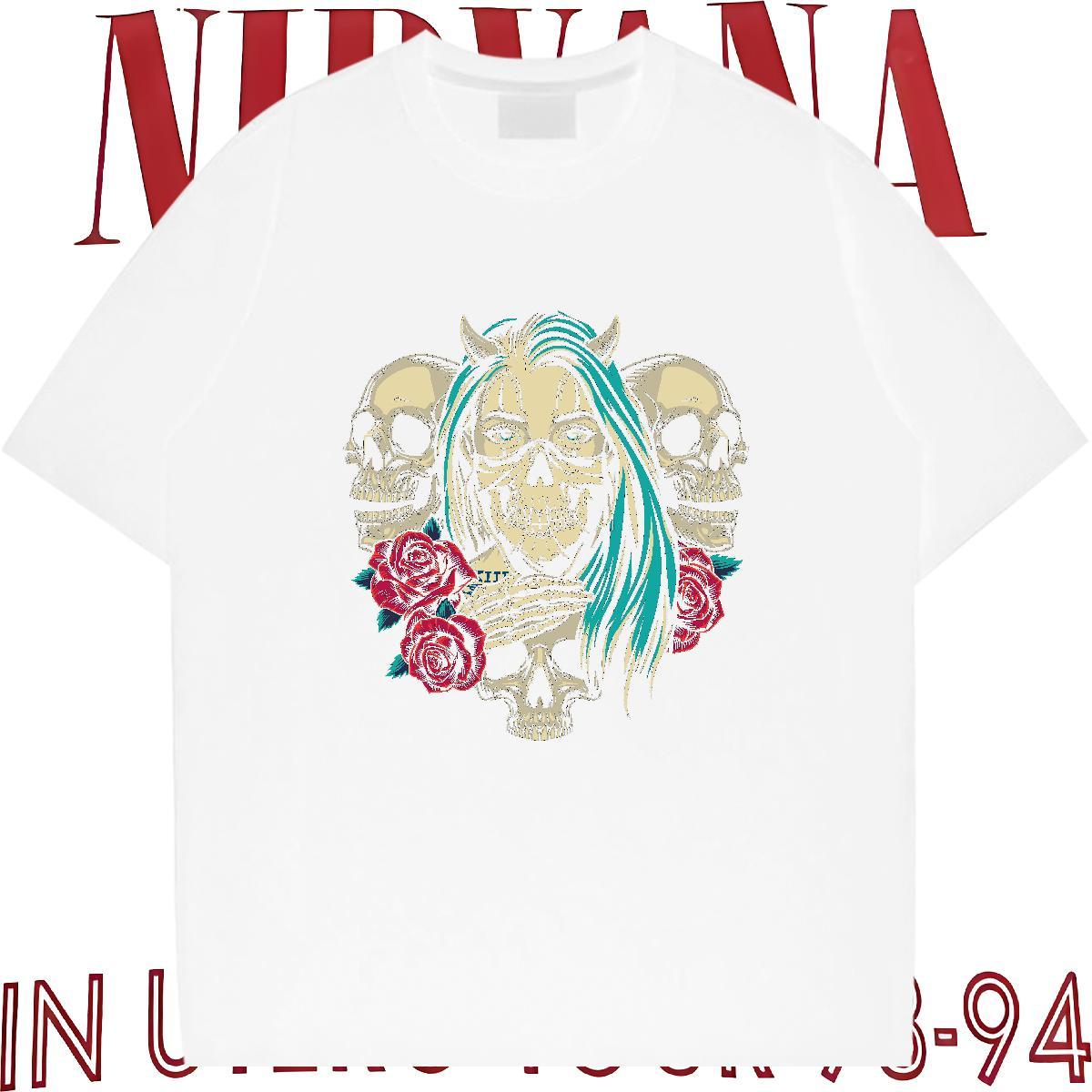 TOP Quality T Shirts Men 230g Pure Cotton skull Daily Wear DIY Breathable Short Sleeve Mens Tshirts DIY Customized Tops