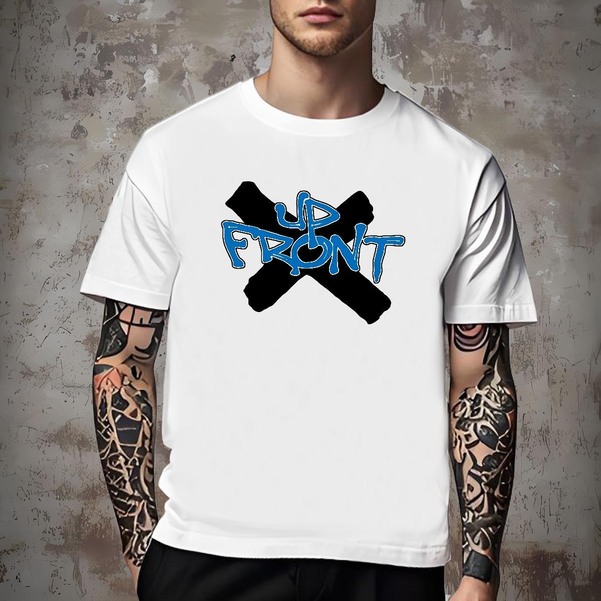 Loose Fit T Shirts Men 230g Pure Cotton letter Sports Casual Custom Big Size Breathable Short Sleeve Men Clothes T-Shirt Brand Tshirts