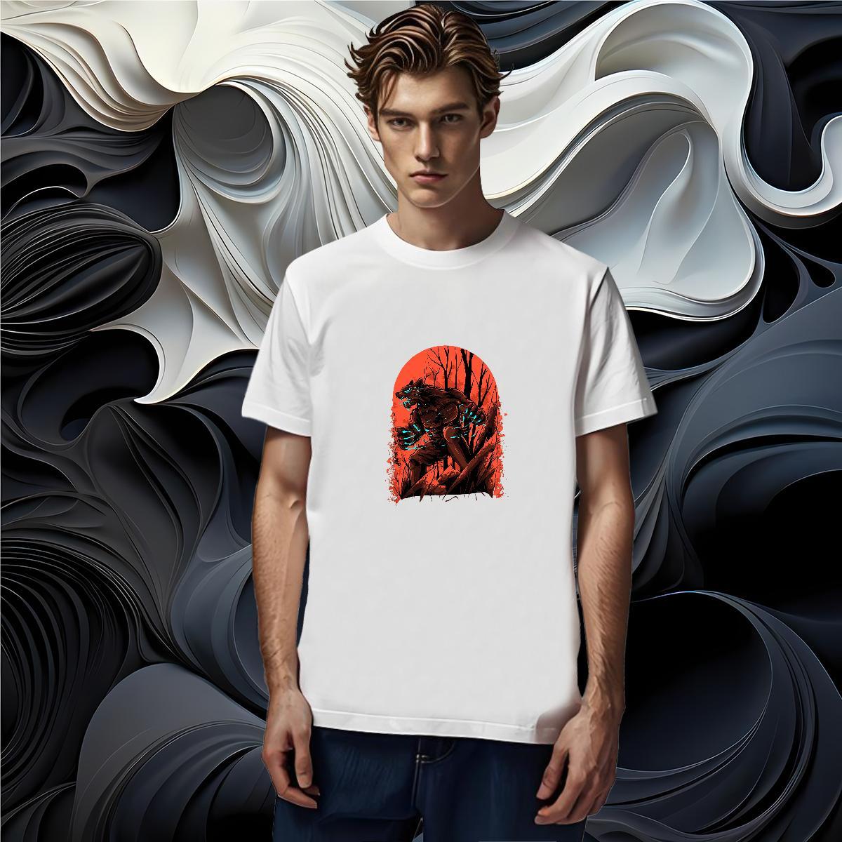 Loose Fit T-Shirts 230g Pure Cotton skull Casual Cartoon Print O-Neck Short Sleeve Men Tops Tees 2024 Designer Polos