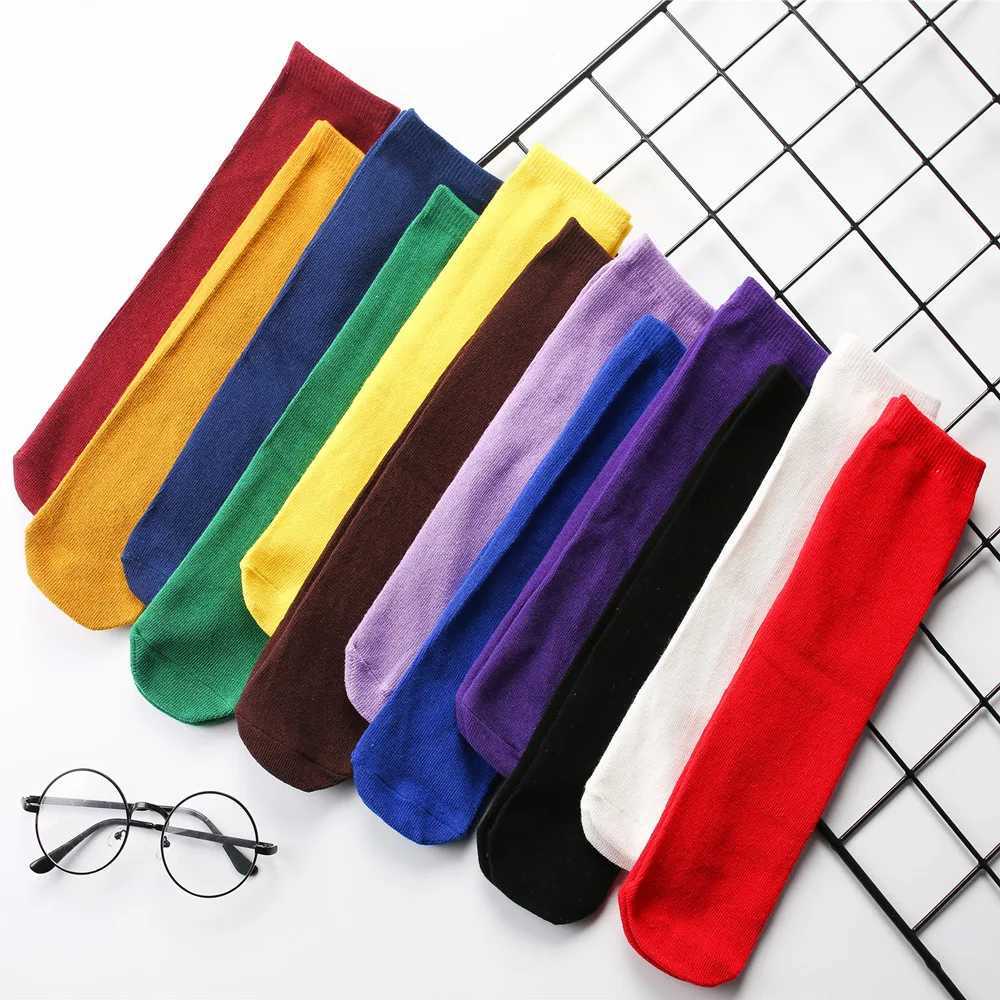 1-12Y Baby Kid Socks Girl Children Cute Princess Solid Color Girls Knee High Long Socks Girls Knee Socks leg warmers White socks CL240824