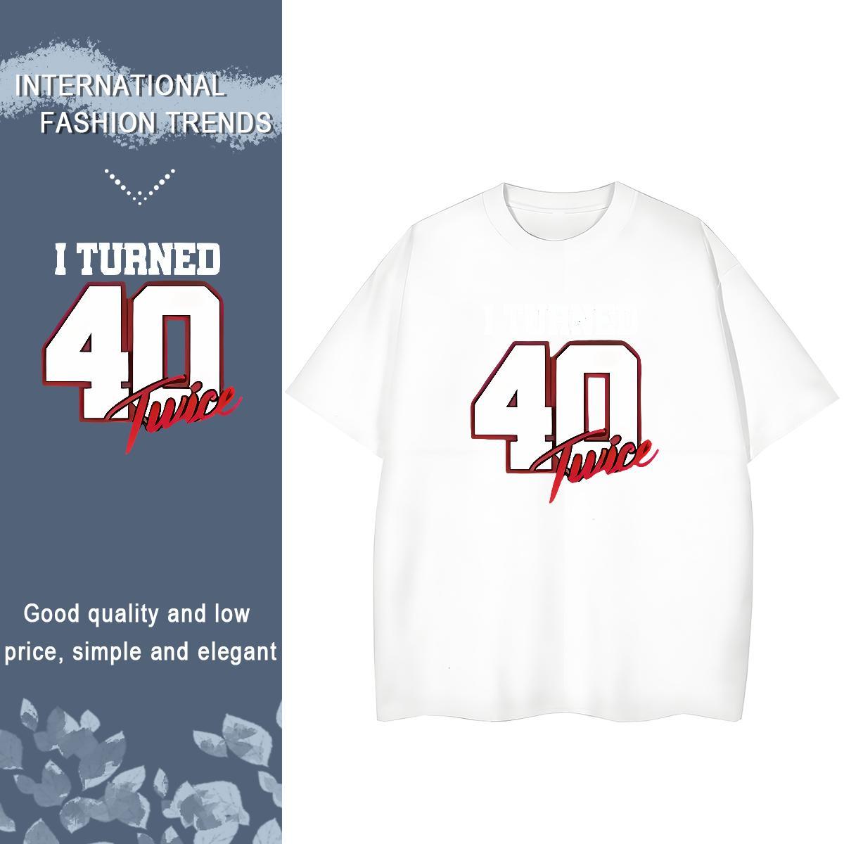TOP Quality T-Shirts for Men 230g 100% Cotton letter Sports Casual Custom Printing Breathable Short Sleeve Tshirt for Man Woman 2024 Summer Clothings
