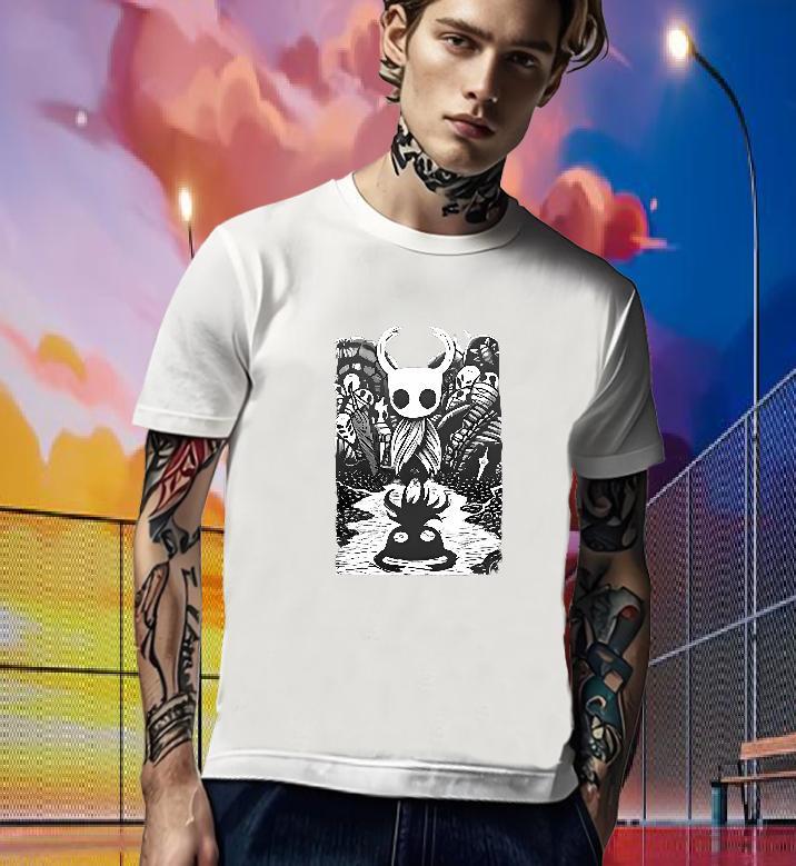 Soft T-Shirts for Men 230g Pure Cotton monster Casual Daily Wear Asian Size Breathable Short Sleeve Tshirts New Designer Tees