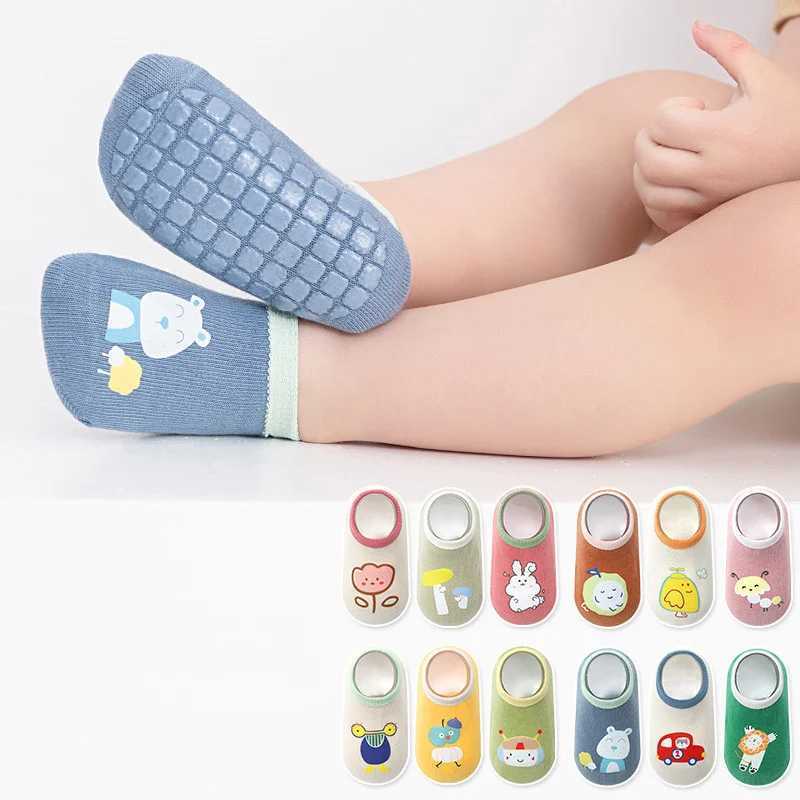 Lawadka 3Pairs/lot 0-5T Childrens Socks For Boys Girls Cotton Casual Print Spring Kids Boy Girl Non Slip Toddler Floor Socks CL240824