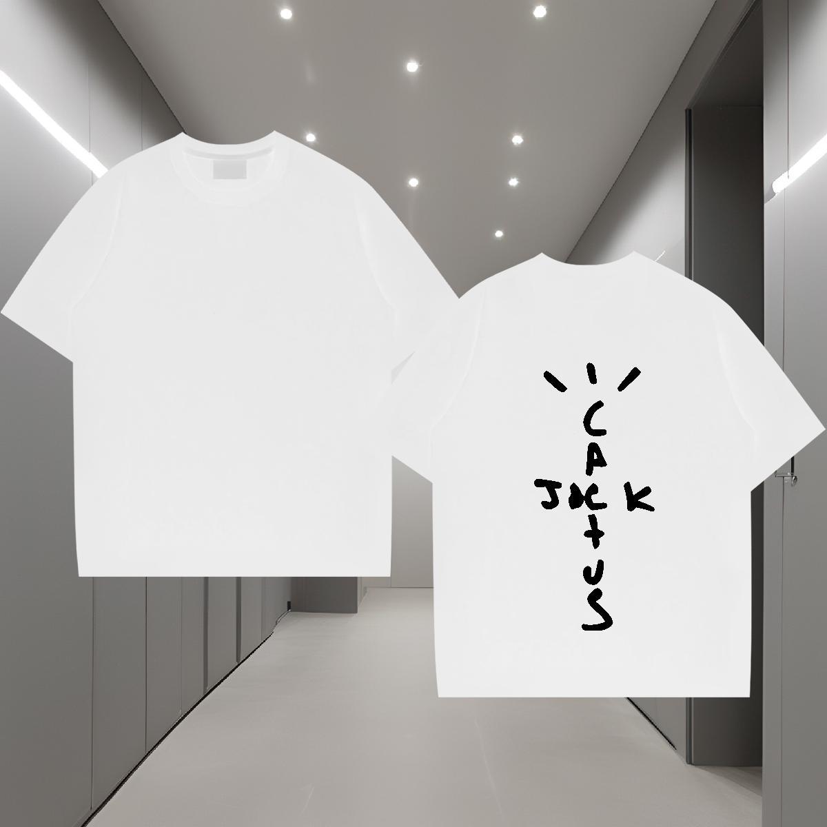 Loose Man T Shirts 100% Cotton 230g letter Sport Anime Print O-Neck Short Sleeve Men Tees Brand Wear