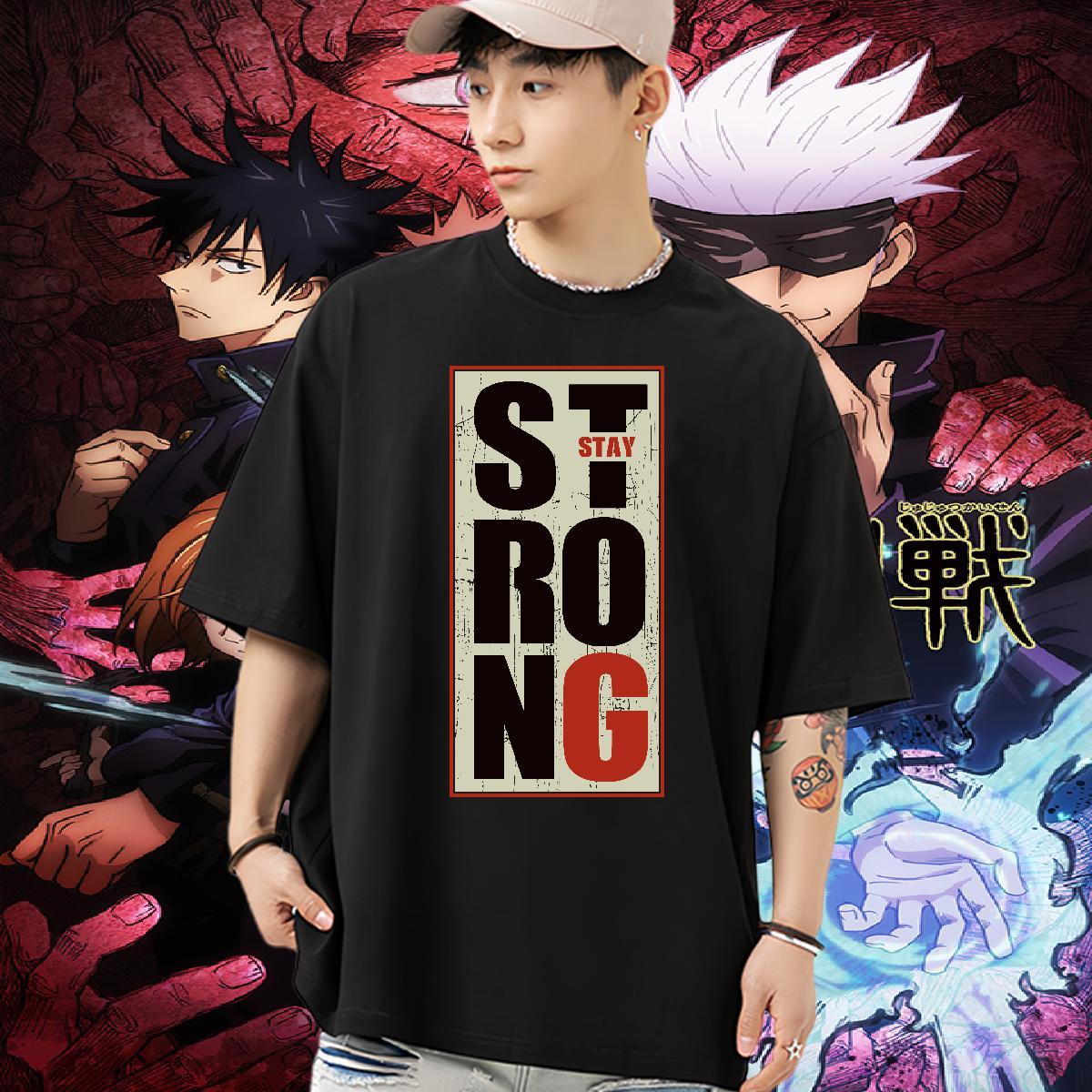 Loose Fit T Shirts Men 230g Pure Cotton letter Hip Hop Street Custom Printed Breathable Crew Neck Tshirt for Man Woman Fashion Design Clothes