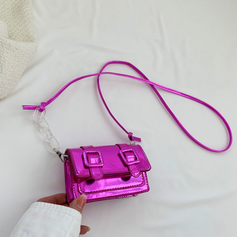 Mini shoulder bag, textured small square bag casual underarm bag