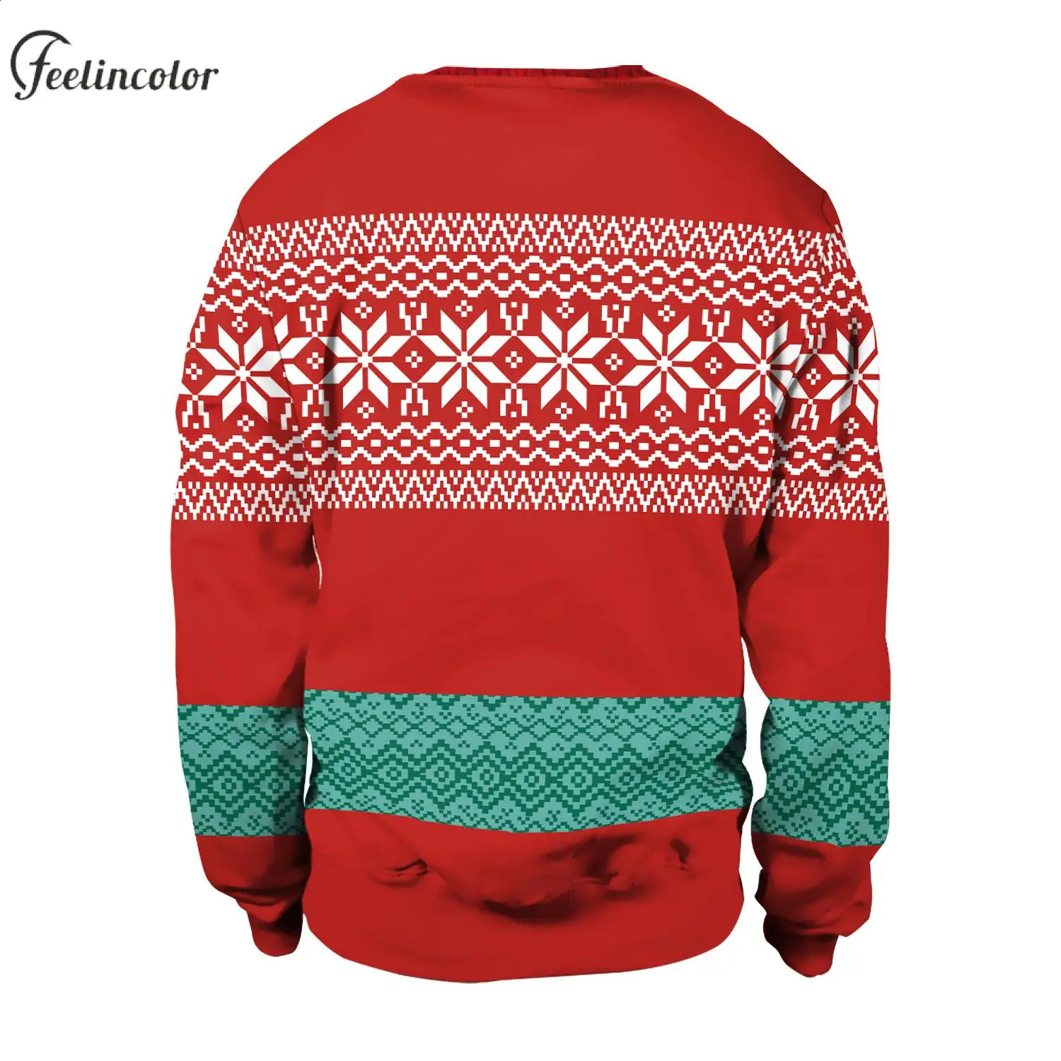 Ugly Christmas Sweatshirts Dinosaur Pattern Couple Pullover Xmas Oversized Crewneck Sweatshirts Women Men Holiday Party Clothes 240823