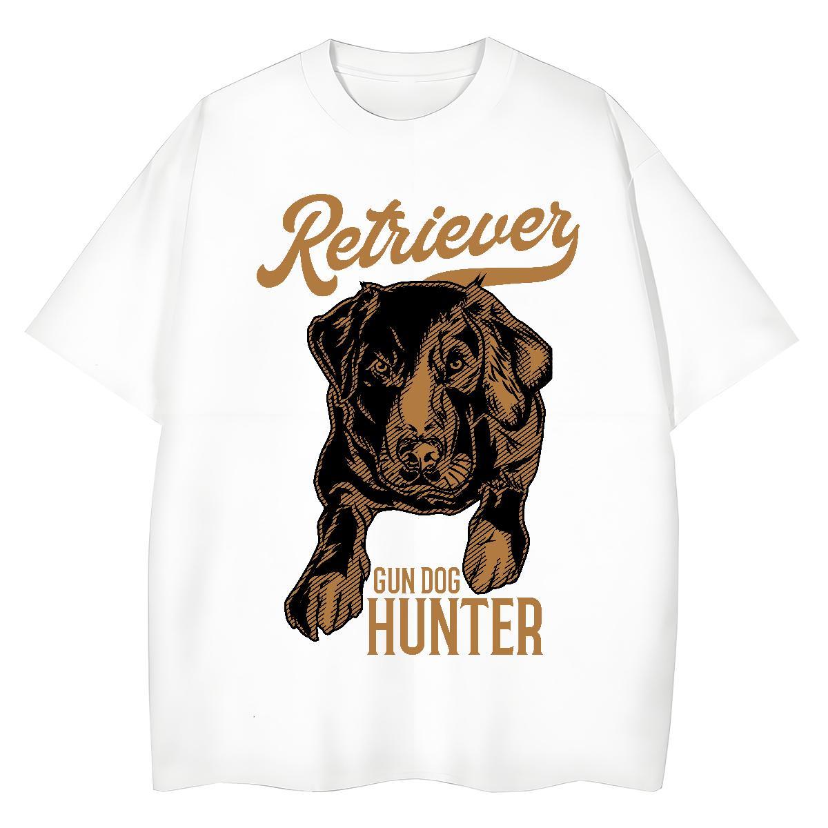New Arrival Men Clothes T-Shirt dog Outdoor 230g Cotton Tshirts Breathable Popular T-Shirts for Men DIY Printed