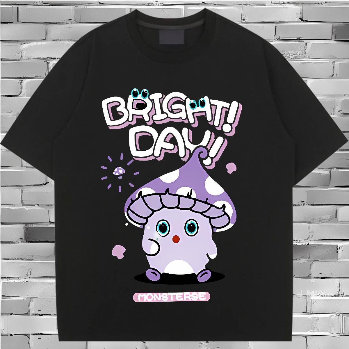 Loose Unisex Tshirts 230g Cotton painting Spring Summer Woman T Shirts Crew Neck Breathable Custom Print Plus Size Tops Shirt