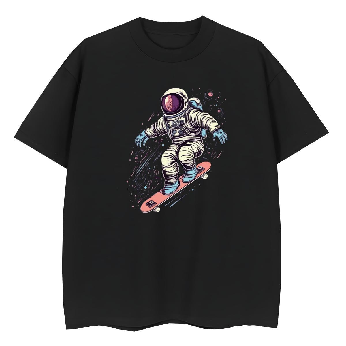Unisex Woman Tshirt 230g Cotton universe Street Casual T-Shirts for Women Breathable Short Sleeve Custom Printed Tee Shirt