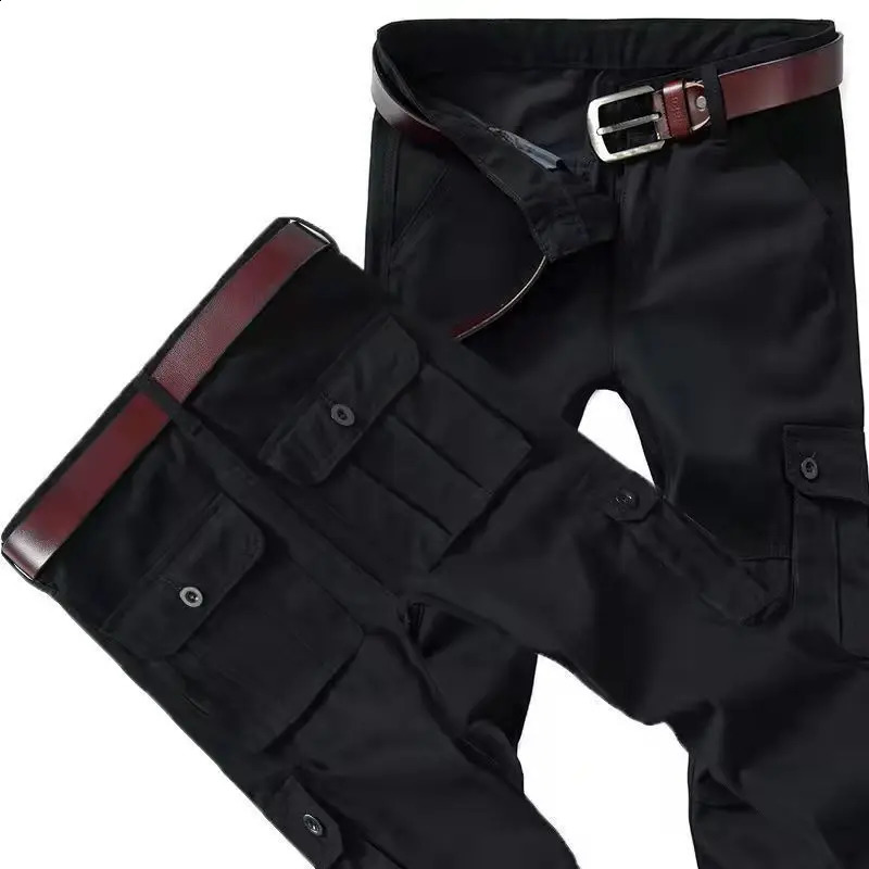 Mens cargo pants Y2k slack summer hiphop navy blue slim fit est cotton outdoor nylon casual Harajuku mens work clothes 240823