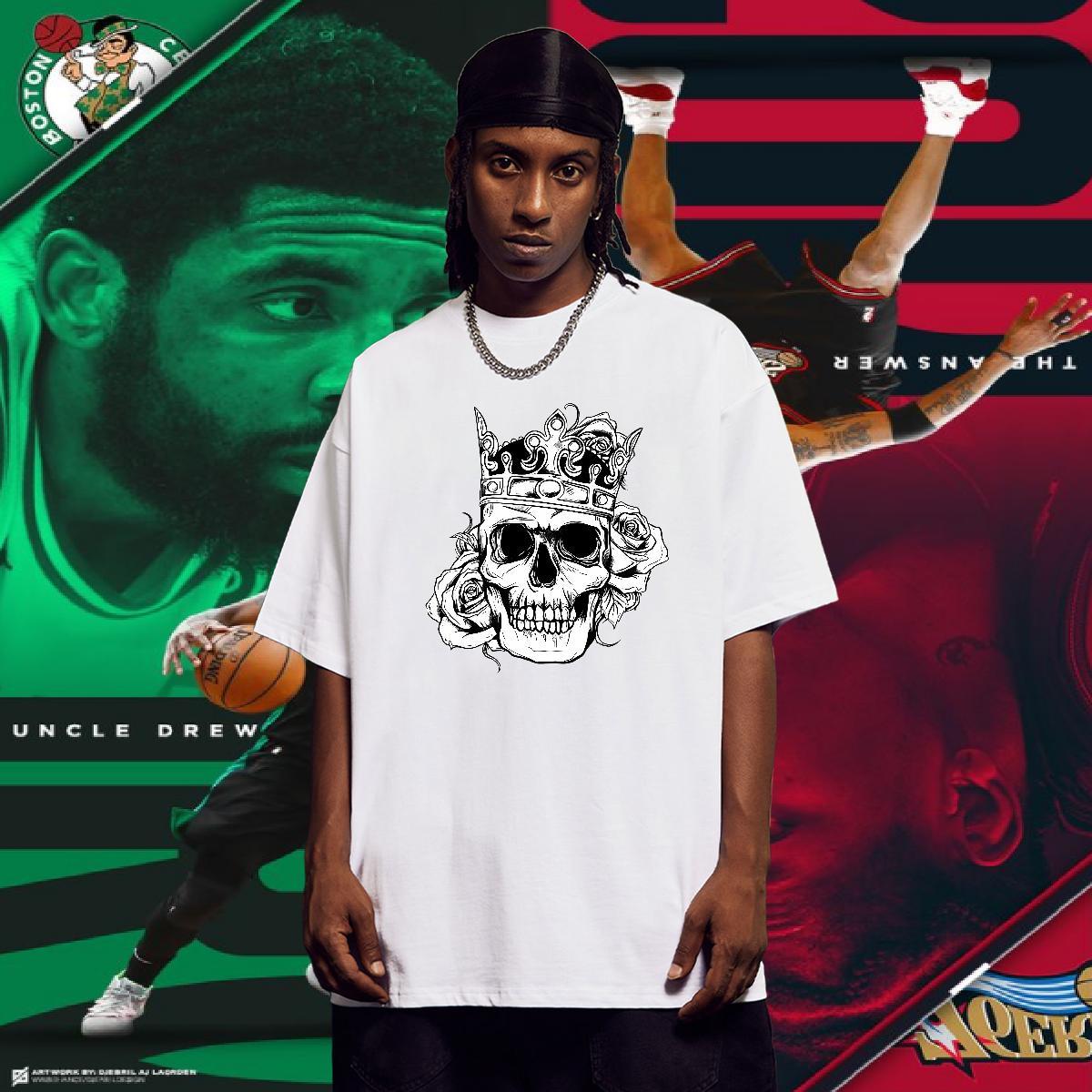 Popular T Shirt For Man 100% Cotton 230g skull Home Outdoor Plus Size Cartoon Crew Neck Breathable Mens Tshirts Fashion New Tops