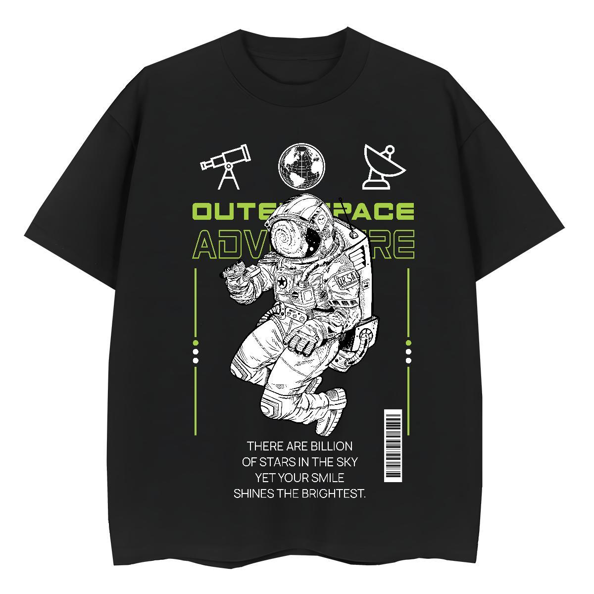 Wholesale Women Tees 100% Cotton 230g cosmonaut Casual Sport Women T Shirts Breathable Short Sleeve DIY Logo Tops