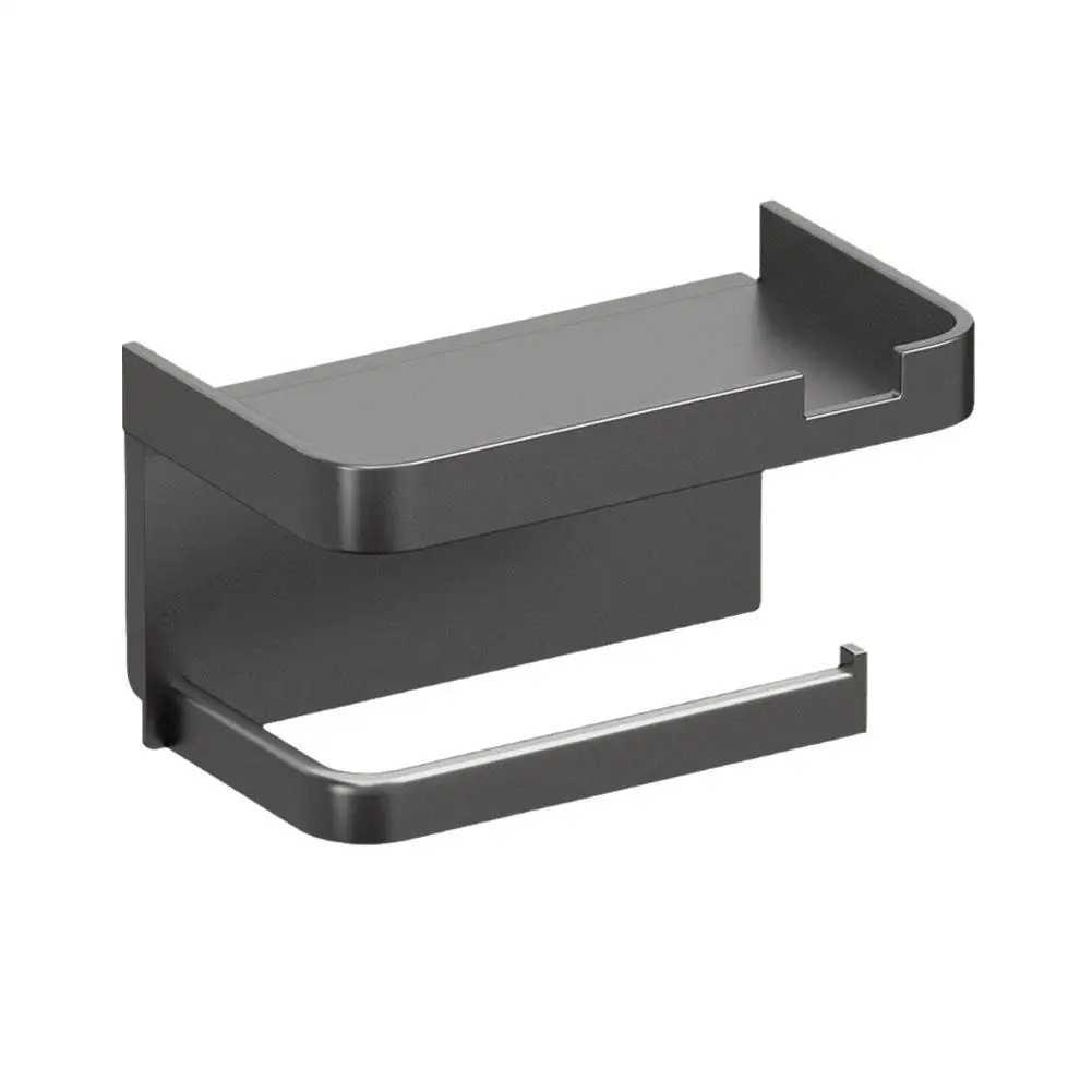 Wall Mounted Toilet Paper Holder Rustproof Thickened Plastic Storage Rack For Bathroom Kitchen Toilet Paper Roll Holder O8l3 M240824