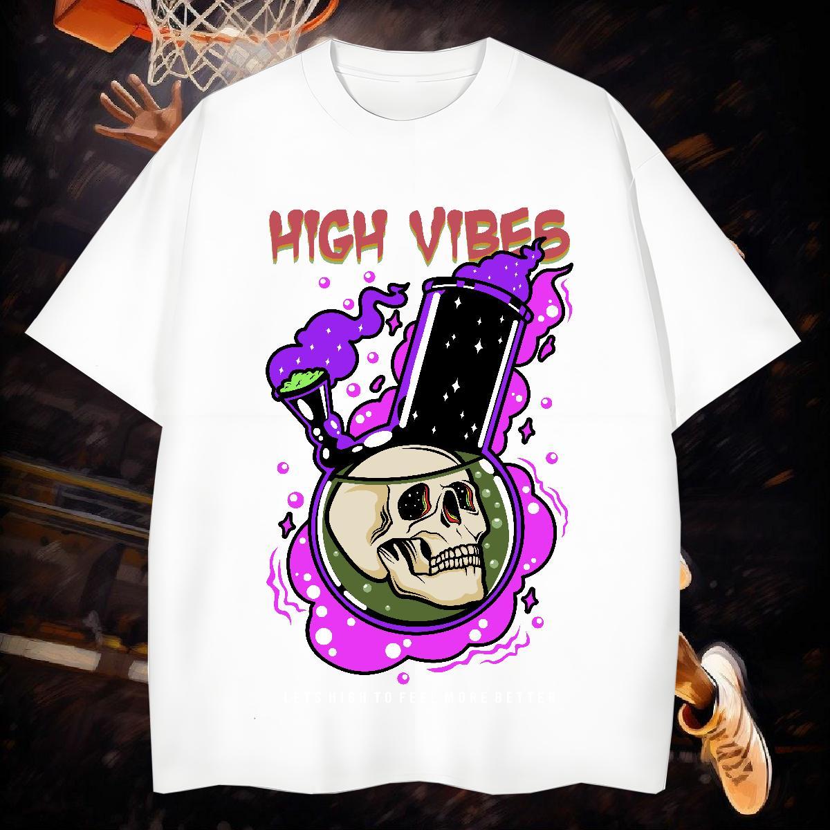 Free Shipping T Shirt For Man 100% Cotton 230g skull Daily Wear Oversized 3XL 4XL Pure Cotton Men Tops Tees Stylist Tee Shirt