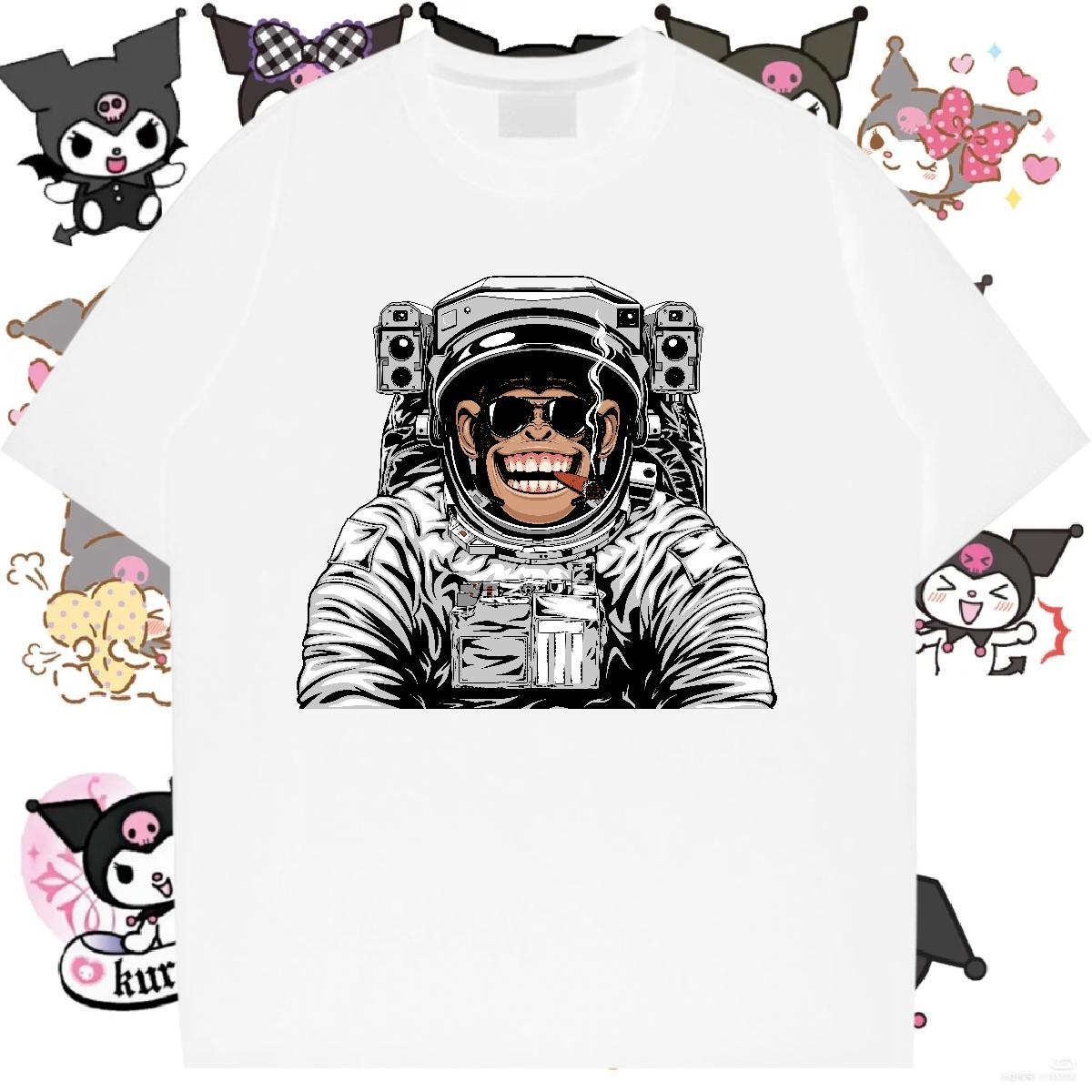 Brand Women Tees 230g Cotton planet Daily Outfit Woman T Shirts Crew Neck Graphic Tshirts